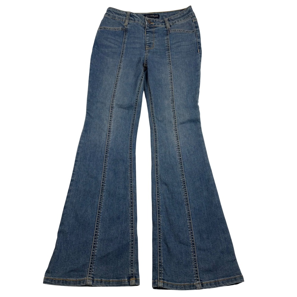 Vanilla Star Girls Flare Jeans Blue Medium Wash Front Seam Size 12 323A4470